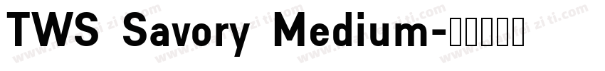 TWS Savory Medium字体转换